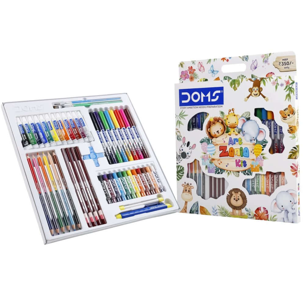 DOMS Art Zania Kit | Stationery Kit of 8 Assorted Items