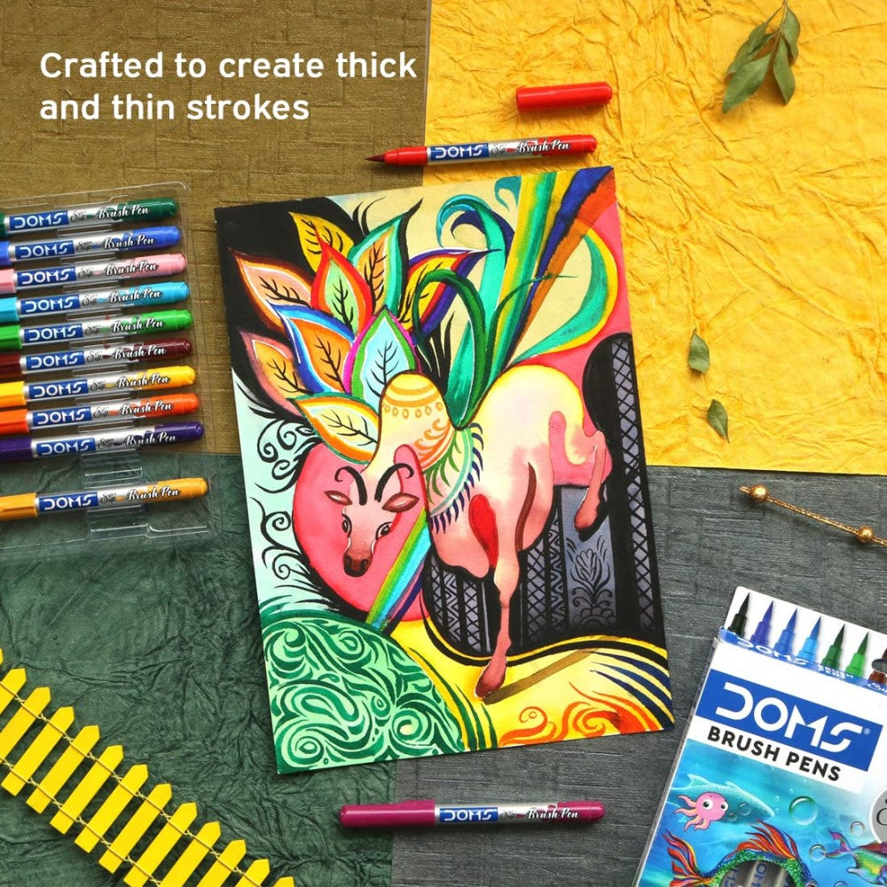 DOMS Brush Pen Set of 26 Shades