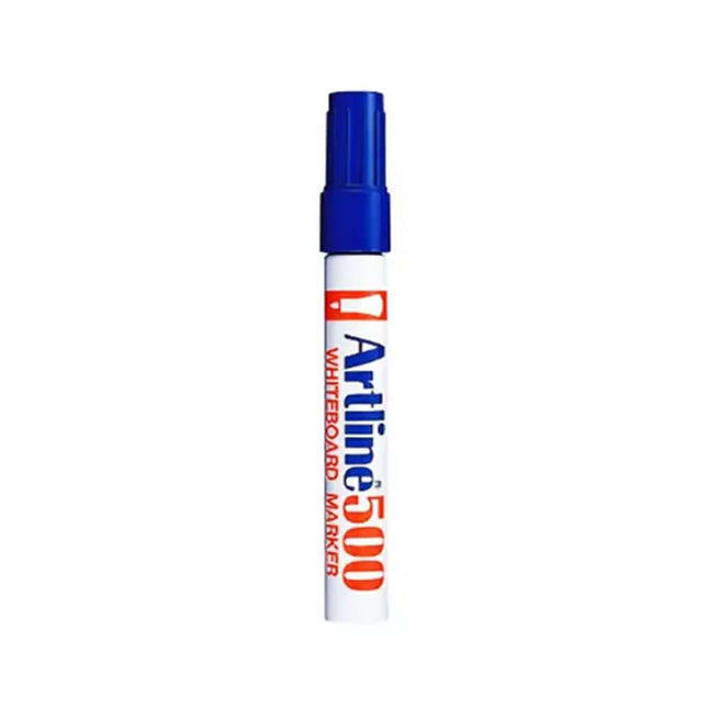 Artline EK 500 White Board Marker showcasing its bullet-style tip for clear writing on whiteboards.