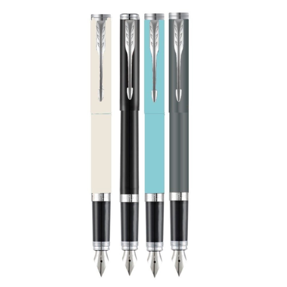 Parker Folio Standard Chrome Trim Fountain Pen