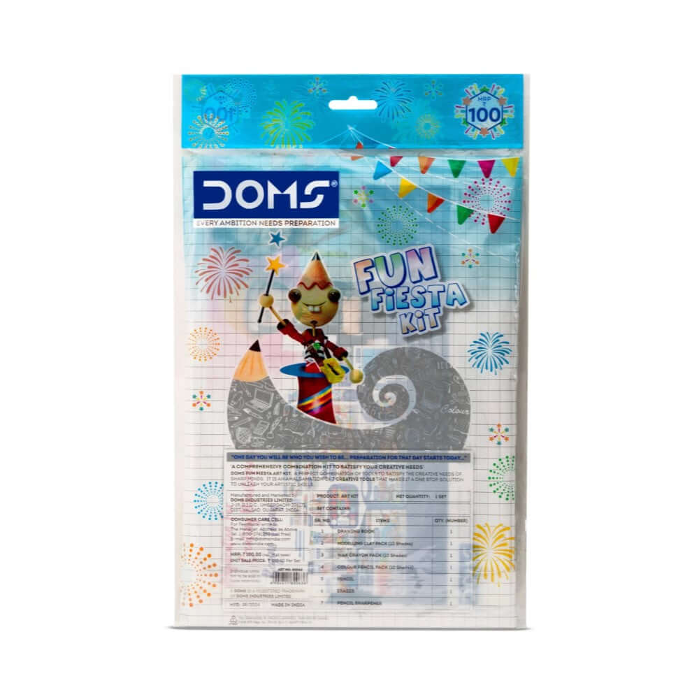 DOMS Fun Fiesta Kit | Stationery Kit of 7 Assorted Items