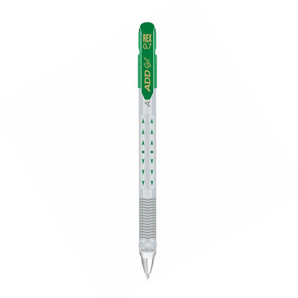 Add Gel Rex Gel Roller Pen | Tip Size - 0.7MM with ergonomic grip and sleek design in white color