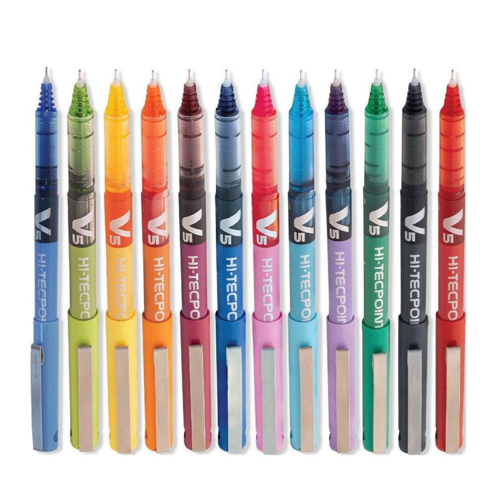 Pilot Hi-Tecpoint V5 0.5mm Extra Fine Point Pure Liquid Ink Roller Ball Pen