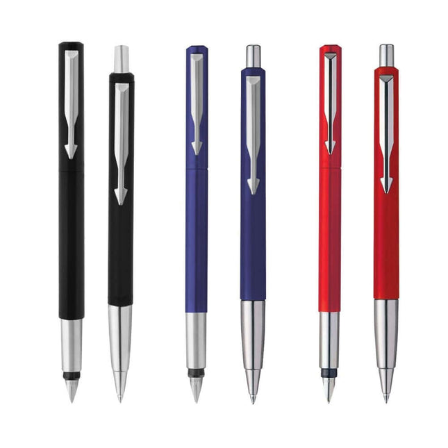 Parker Vector Standard CT Fountain Pen and Ball Pen Set | Ink Colour - Blue