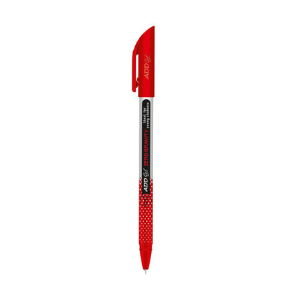 Add Gel Zero Gravity Gel Pen in red, featuring a modern polka-dotted design for smooth writing.