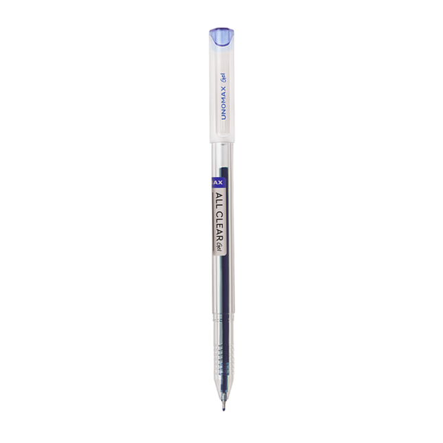 Unomax All Clear Gel Pen | Waterproof Ink | Ink Colour - Blue, Black and Red