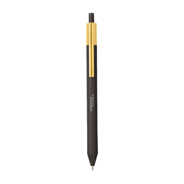 Unomax Digigold Retractable Ball Pen | Ink Colour - Blue on a white background
