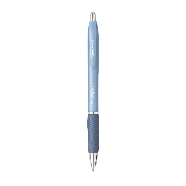 Unomax Neoteck RT Retractable Gel Pen | Soft Rubber Grip | Ink Colour - Blue and Black