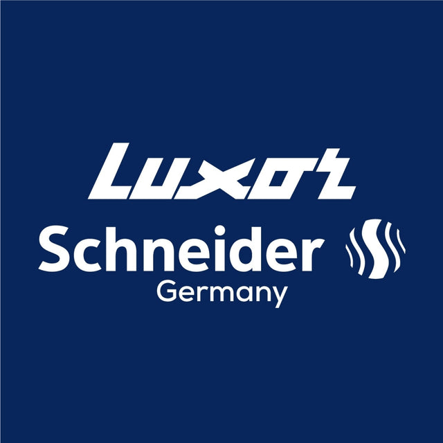 Luxor Schneider logo representing the collaboration of Luxor and Schneider Germany in writing instruments.