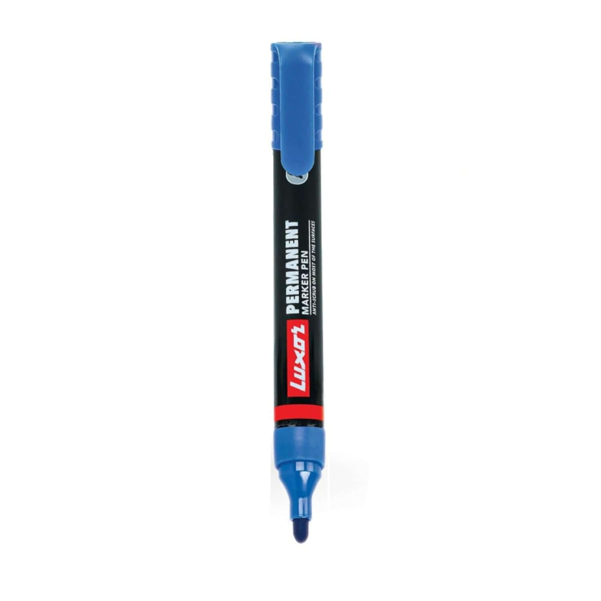 Luxor 1222 Refillable Permanent Marker | Ink Colour - Blue, Black, Red and Green - Blue ink marker
