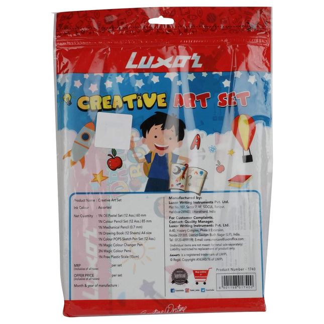 Luxor Creative Art Set | Stationery Kit of 8 Items