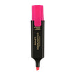 Luxor Fluorescent Highlighter pen in pink, ideal for highlighting text and notes.