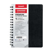 Luxor Premium Converge Note Book | Single Subject | Size - 21.6cm x 27.9cm - black spiral-bound notebook cover