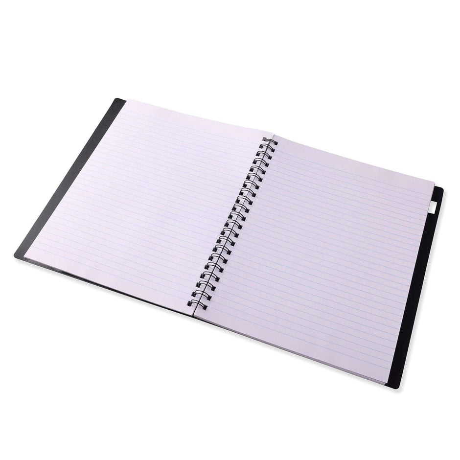 Luxor Premium Converge Note Book | Single Subject | Size - 21.6cm x 27.9cm open display of lined pages