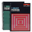 Luxor Premium 1 Subject Note Book | Size - 18cm x 24cm | Pack of 2 with spiral binding and colorful covers.