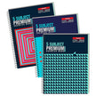 Luxor Premium 5 Subject Note Book | Size - 18cm x 24cm | Pack of 3 featuring colorful covers and spiral binding.