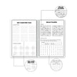Luxor Premium 5 Subject Note Book | Size - 18cm x 24cm | Pack of 3 interior pages with puzzles and activities.