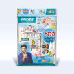 Hauser Artz 500 Activities Book Kit | Stationery Kit of 7 Assorted Items packaging with crayons and activity book.
