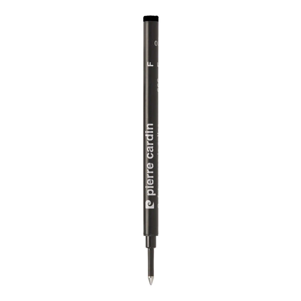 Pierre Cardin 666 Roller Ball Refill | Ink Colour -  Blue and Black ink refill viewed from the side.