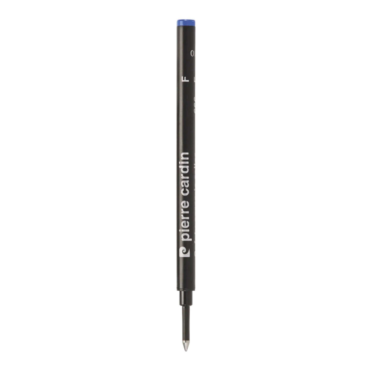 Pierre Cardin 666 Roller Ball Refill | Ink Colour -  Blue and Black - blue ink refill pen on white background.
