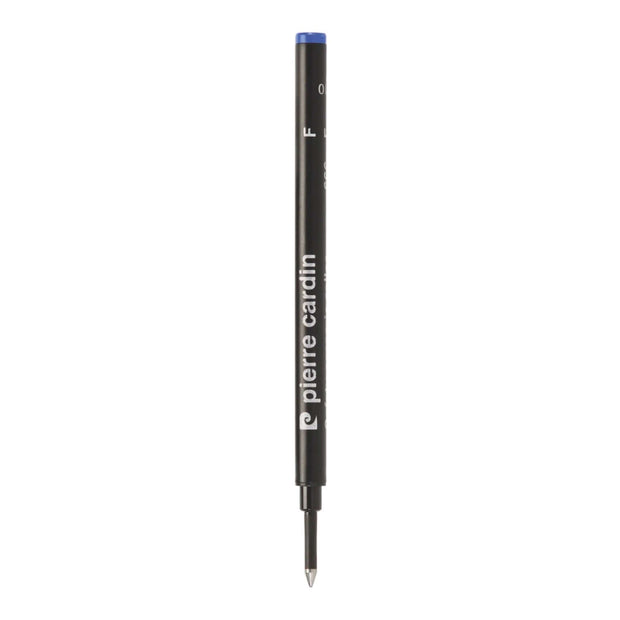 Pierre Cardin 666 Roller Ball Refill | Ink Colour -  Blue and Black - blue ink refill pen on white background.