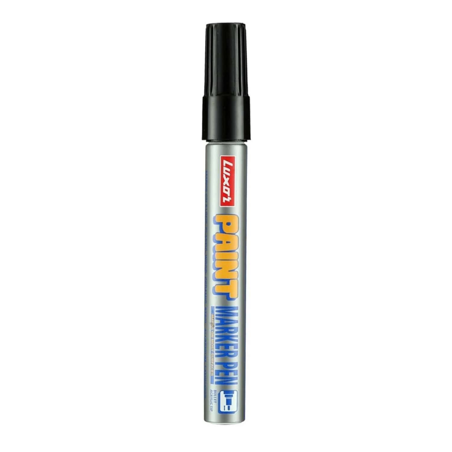 Luxor 902 Paint Marker Pen in black, perfect for multi-surface art projects with premium quality ink.