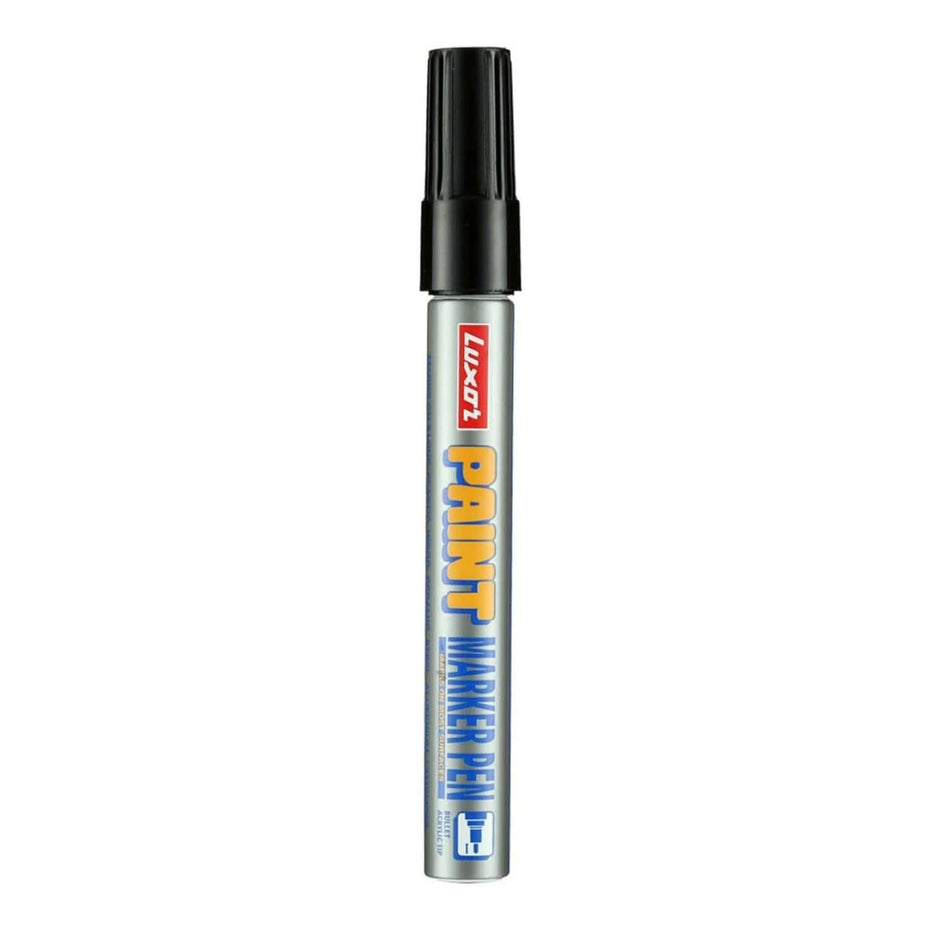 Luxor 902 Paint Marker Pen in black, perfect for multi-surface art projects with premium quality ink.