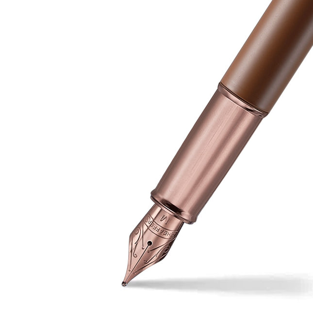 Sheaffer Coffee Edition 100 9374 Fountain Pen Medium Nib with Coffee Scented Ink Bottle