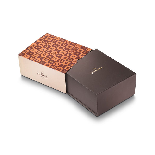 Sheaffer Coffee Edition 100 9374 Fountain Pen Medium Nib with Coffee Scented Ink Bottle