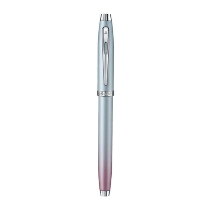 Sheaffer Expressions 100 9376 Blue and Pink Fountain Pen with pearlised gradient finish and chrome trims.