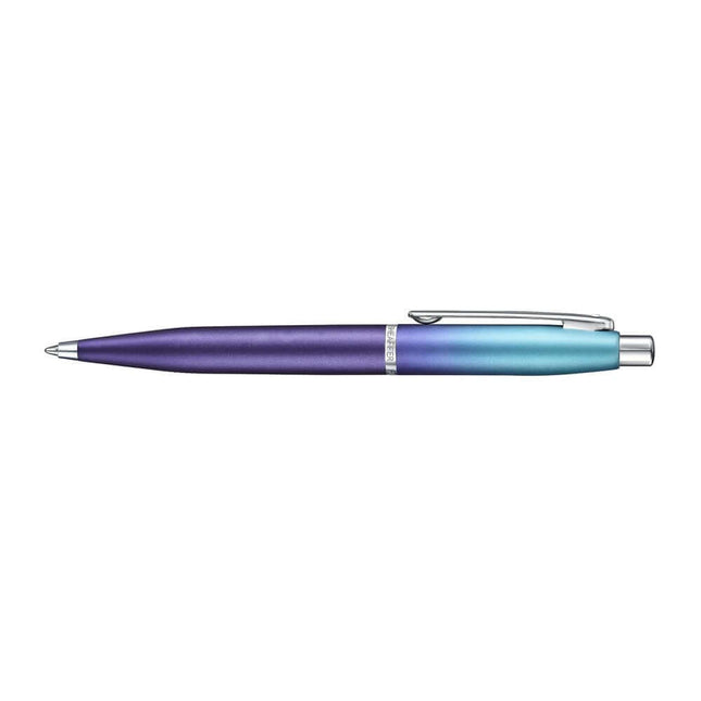 Sheaffer Expressions VFM 9430 Blue and Purple Ball Pen with chrome trims and gradient finish.