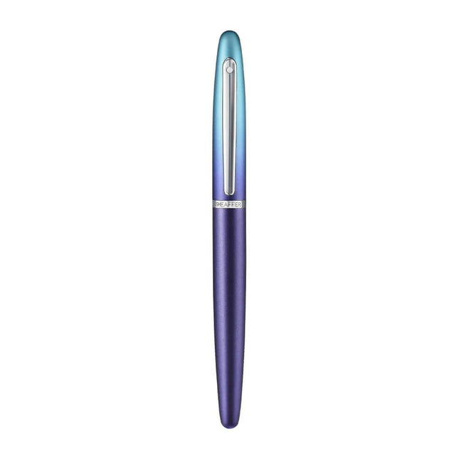 Sheaffer Expressions VFM 9430 Blue and Purple Fountain Pen with chrome trim and pearlised gradient finish.