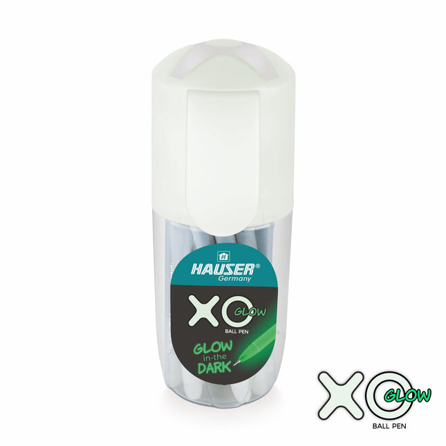 Hauser XO Glow Ball Pen | Pack of 20| Blue -16, Black - 3, Red - 1