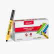 Luxor Super Chisel Marker Pen Assorted Set of 10 Shades packaging with a yellow marker
