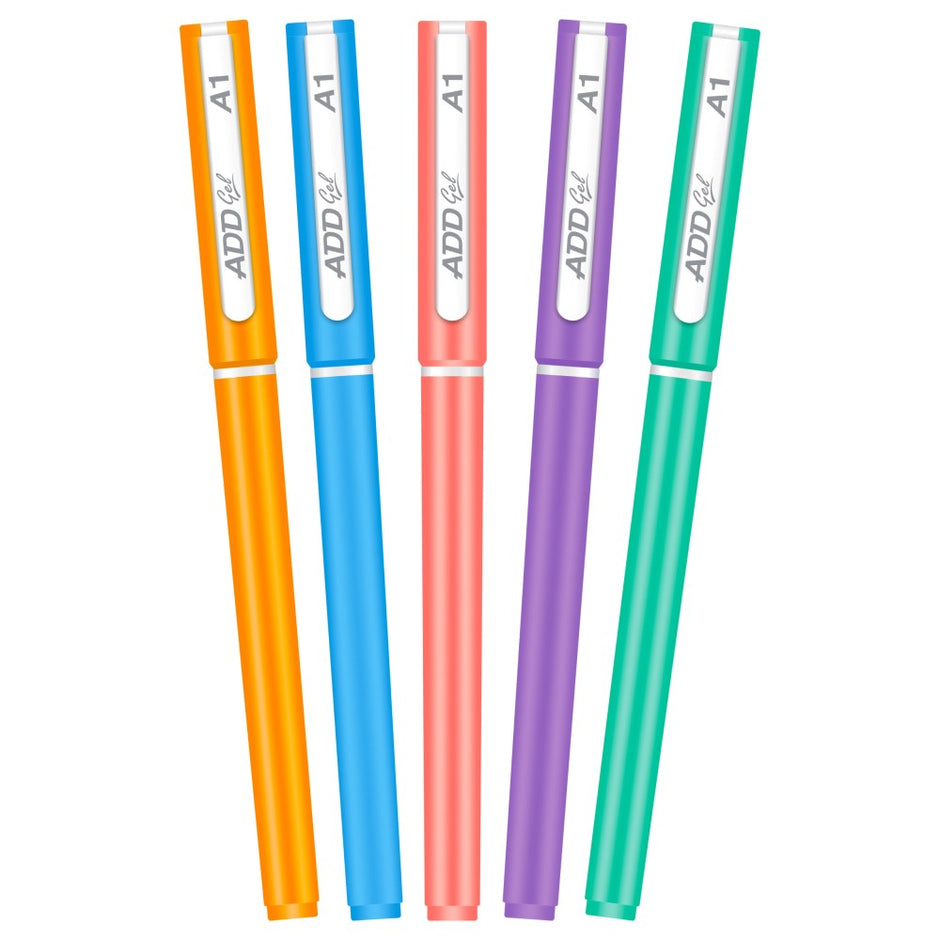 Add Gel A1 Roller Ball Pen Blue | Jar Pack of 25