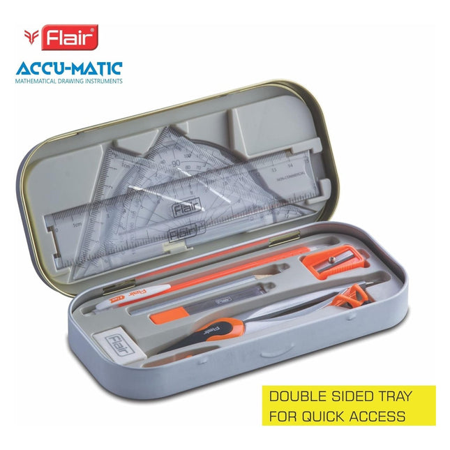 Flair Accu-Matic Mathematical Drawing Instruments Box