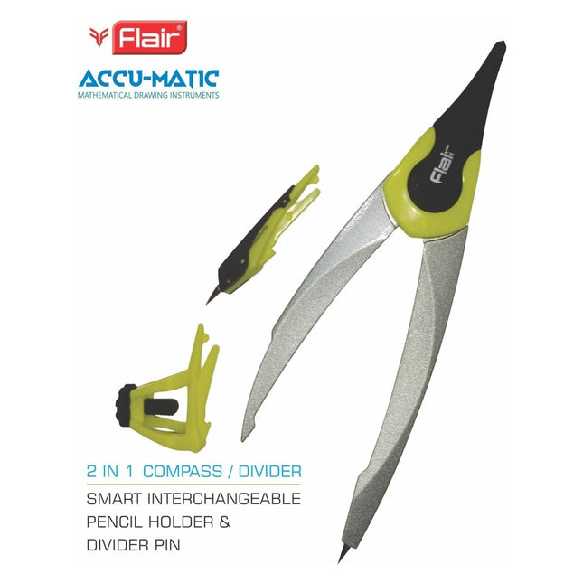 Flair Accu-Matic Mathematical Drawing Instruments Box