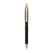 Unomax Aero Gold Ball Pen | Ink Colour - Blue, featuring a soft rubberized barrel and gold clip
