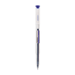 Unomax All Clear Ball Pen | Ink Colour - Blue and Black showing a clear body and blue cap.