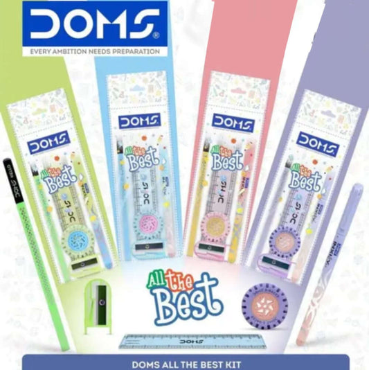 DOMS All The Best Kit | Stationery Kit of 5 Assorted Items