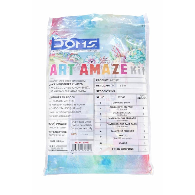 DOMS Art Amaze Kit | Combination of 9 Painting & Coloring Items