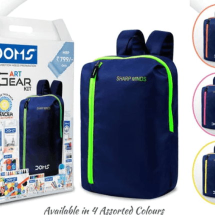 DOMS Art Gear Kit | Comes With Zipper Bag | Combination of 13 Stationery Items