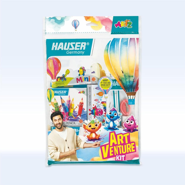 Hauser Artz Art Venture Kit | Stationery Kit of 9 Assorted Items