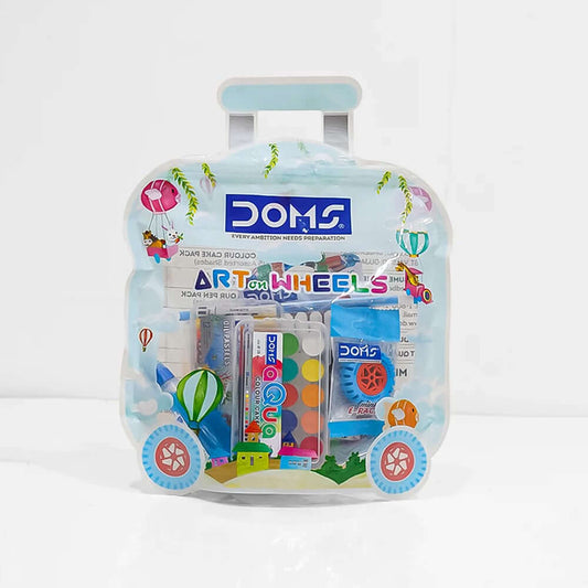 DOMS Art on Wheels Kit | Stationery Kit of 8 Assorted Items