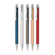 Hauser Aurus Metal Ball Pen | Ink Colour - Blue and assorted colors displayed in a row.