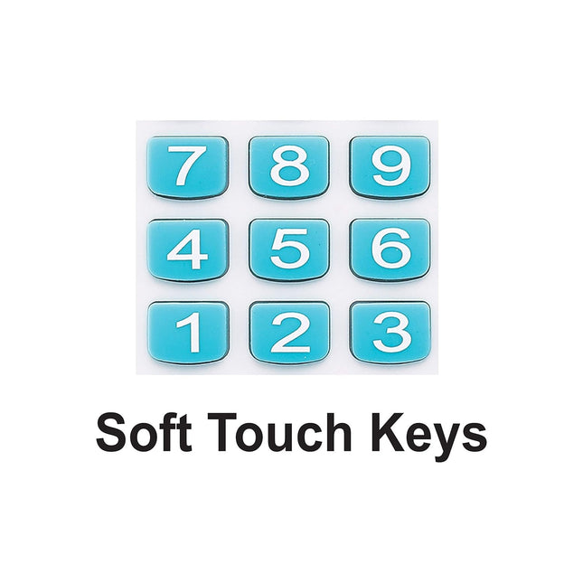Bambalio BL-100 8 Digits Pocket Calculator soft touch rubber keys for comfortable use.