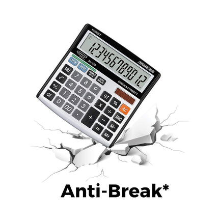 Bambalio BL-555 12 Digits Desktop Calculator with anti-break features and clear LCD display.