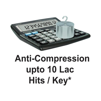 Bambalio BL-555M 12 Digits Desktop Calculator with anti-compression feature for durability and high usage.