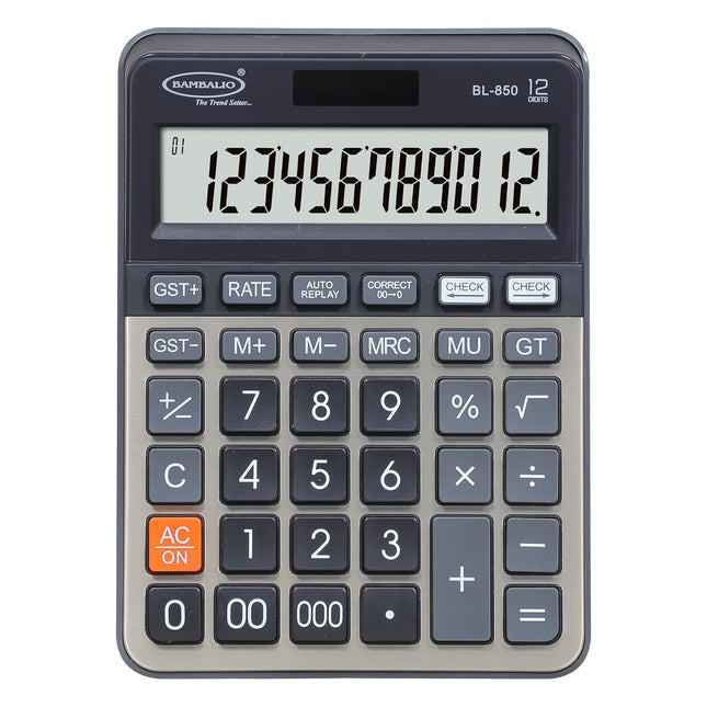 Bambalio BL-850 12 Digits Desktop Calculator with large display and durable design for efficient use