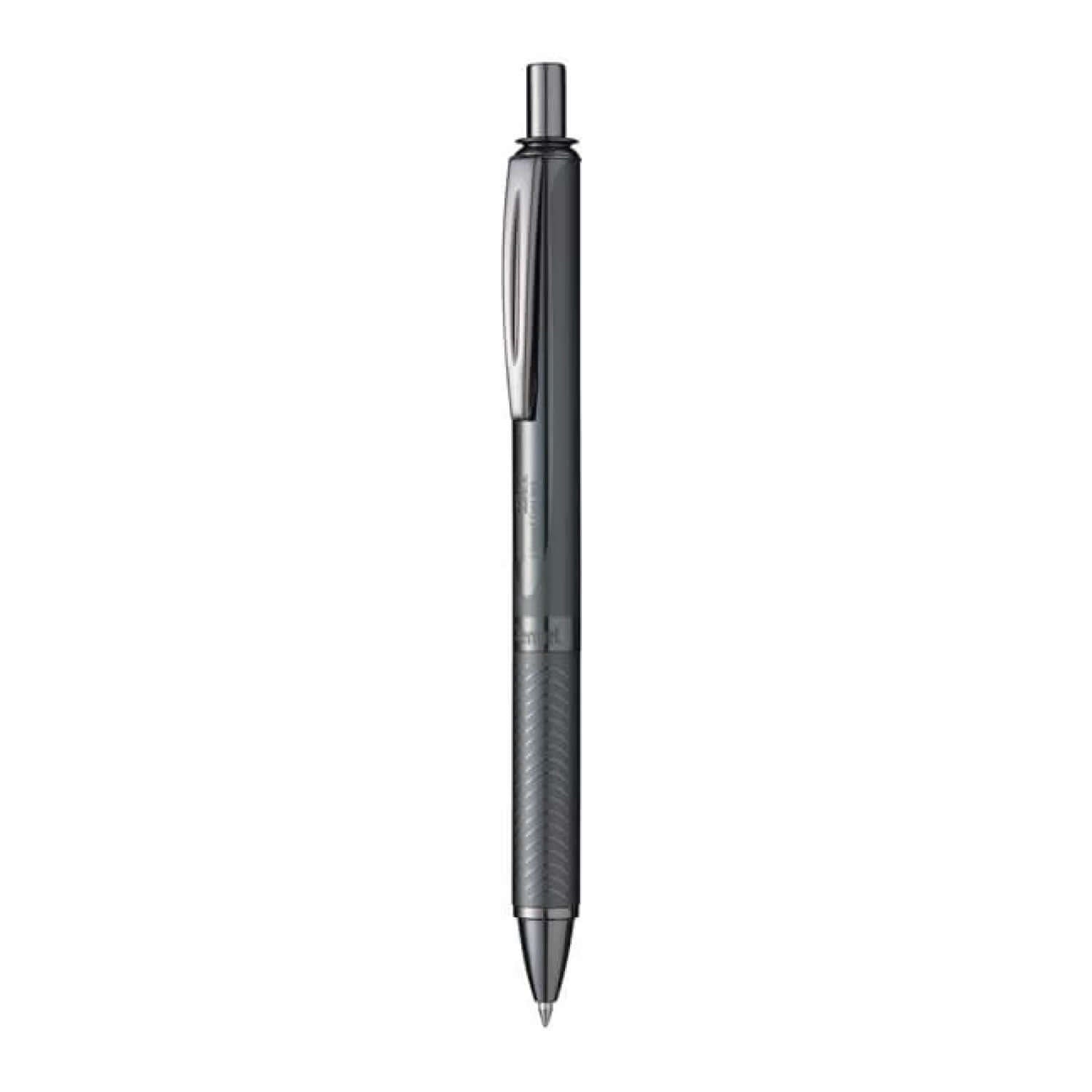 Pentel Energel BL407 Metal Roller Gel Pen with aluminium barrel and textured grip for comfort and control.